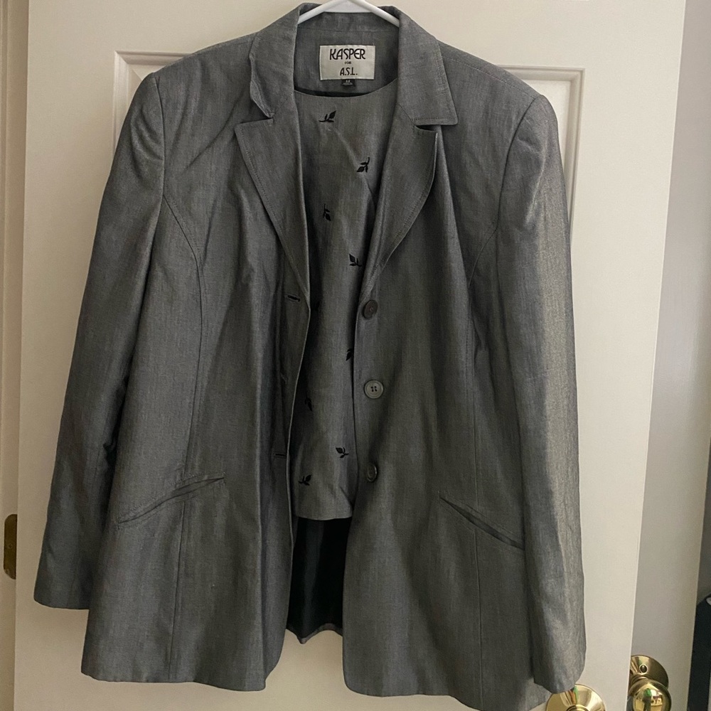 3 Piece Vintage Set - Blazer, Tank, & Skirt